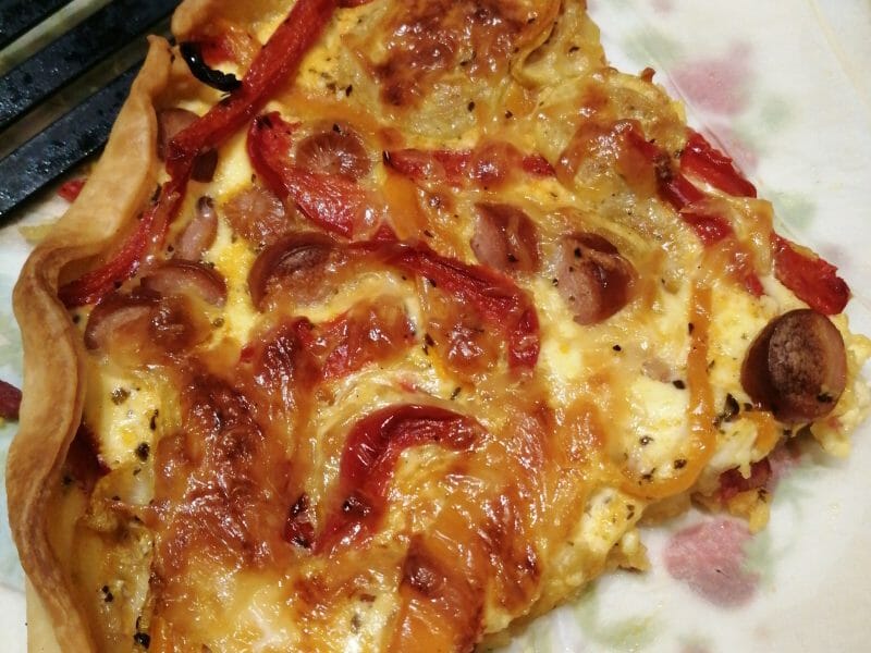 Cliquez pour zoomer ! Quiche poivrons et courgettes Thermomix par benedelamare