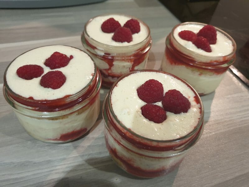 Cliquez pour zoomer ! Tiramisu aux framboises Thermomix par Lilyanis