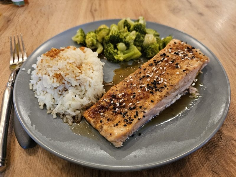 Cliquez pour zoomer ! Saumon laqué aux saveurs asiatiques Thermomix par kewno