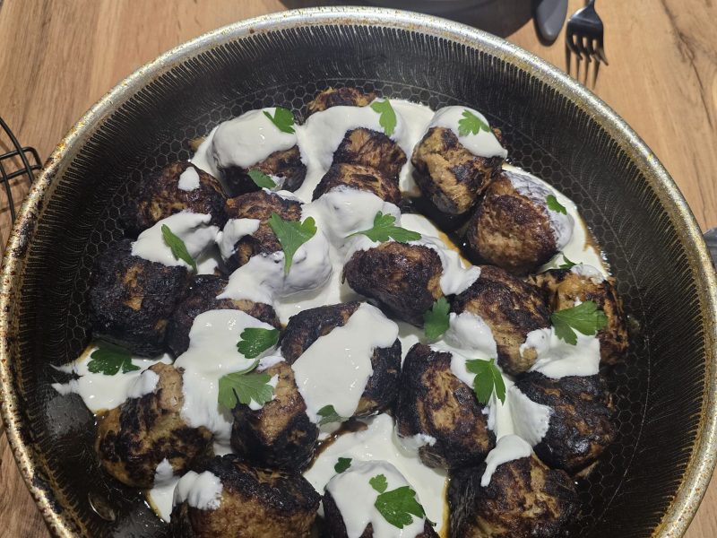 Cliquez pour zoomer ! Boulettes de poireau et boeuf citronné Thermomix par kewno