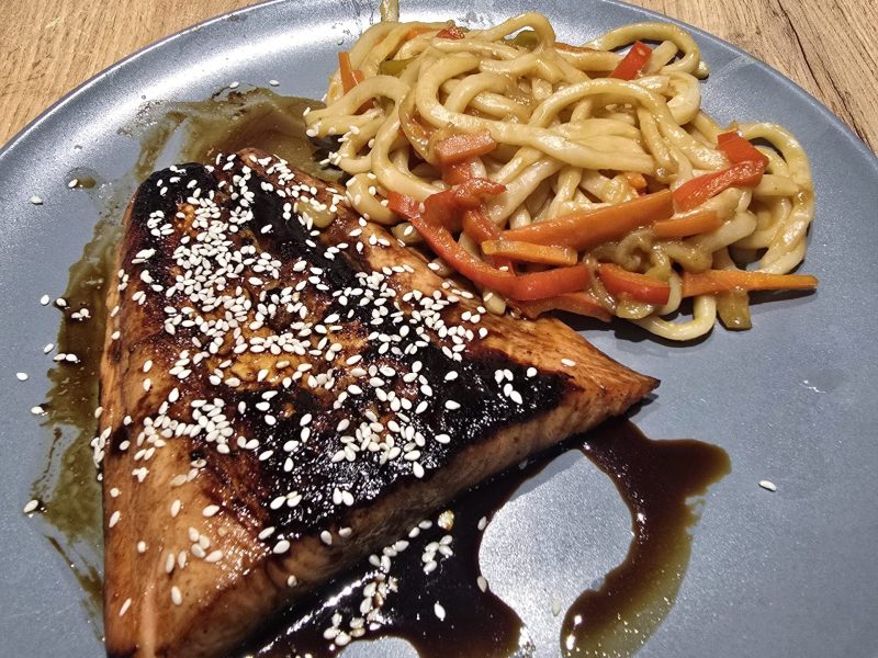 Cliquez pour zoomer ! Saumon teriyaki Thermomix par kewno