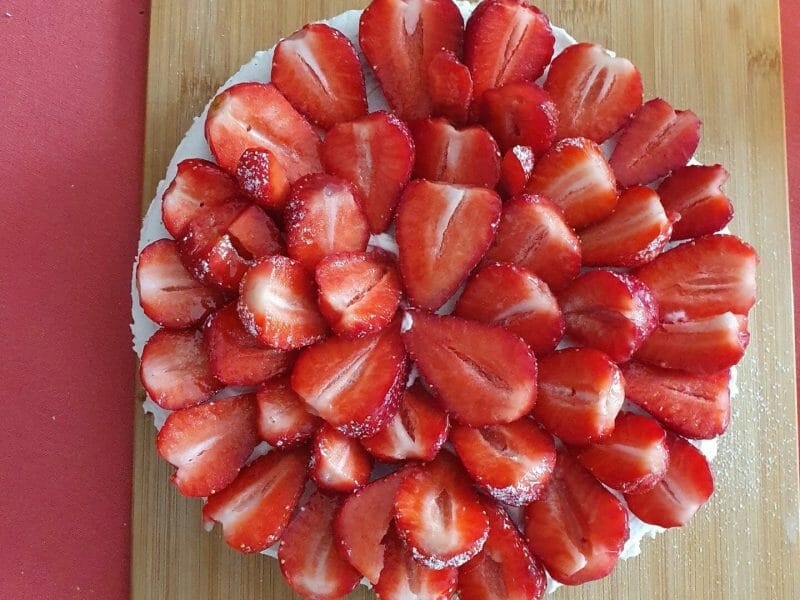Cliquez pour zoomer ! Tarte aux fraises sans cuisson Thermomix par cemalele