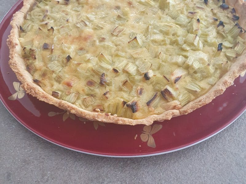 Cliquez pour zoomer ! Tarte à la rhubarbe Thermomix par cemalele