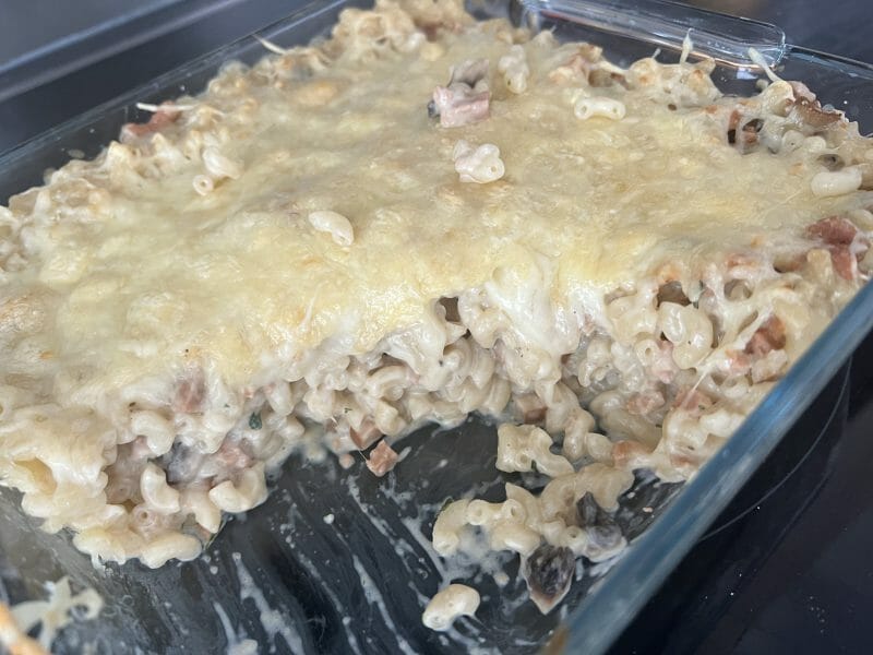 Cliquez pour zoomer ! Gratin de pennes aux champignons Thermomix par Vanessa68
