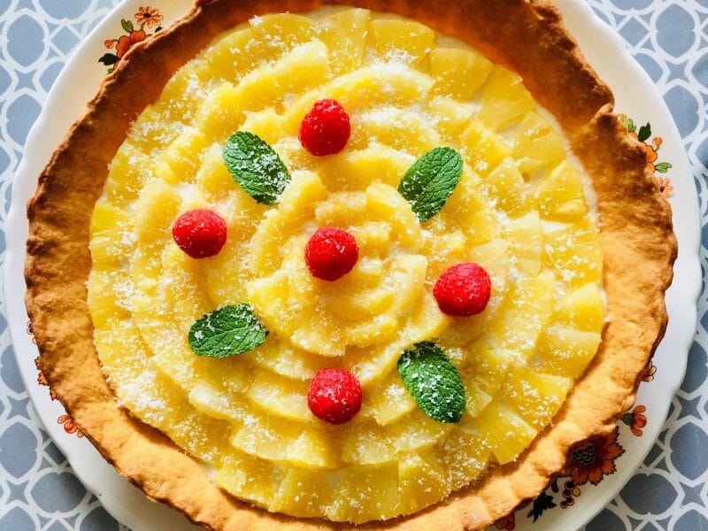 Cliquez pour zoomer ! Tarte piña colada Thermomix par Leeloo1307