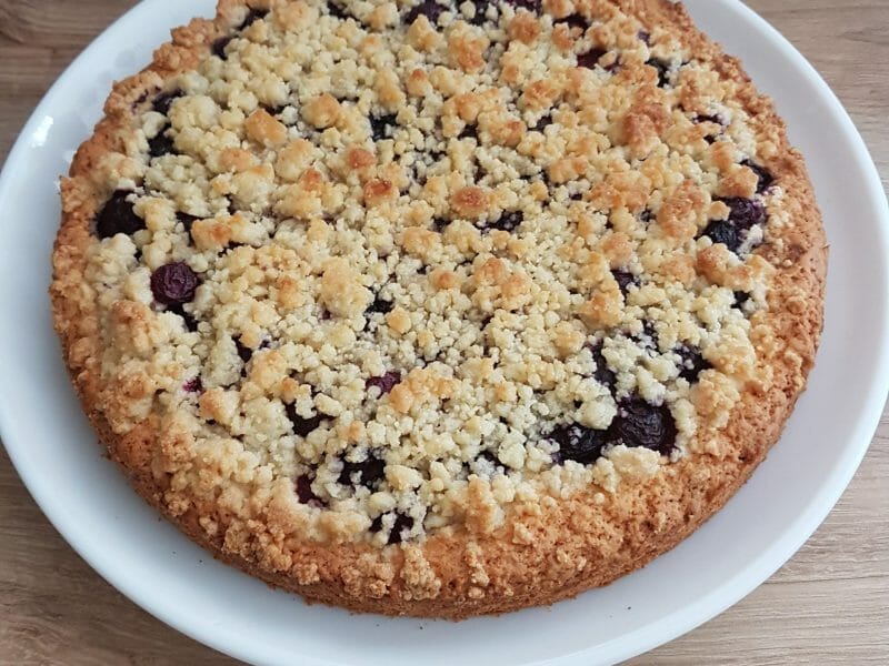 Cliquez pour zoomer ! Gâteau aux myrtilles façon crumble Thermomix par Emmanuelle_4