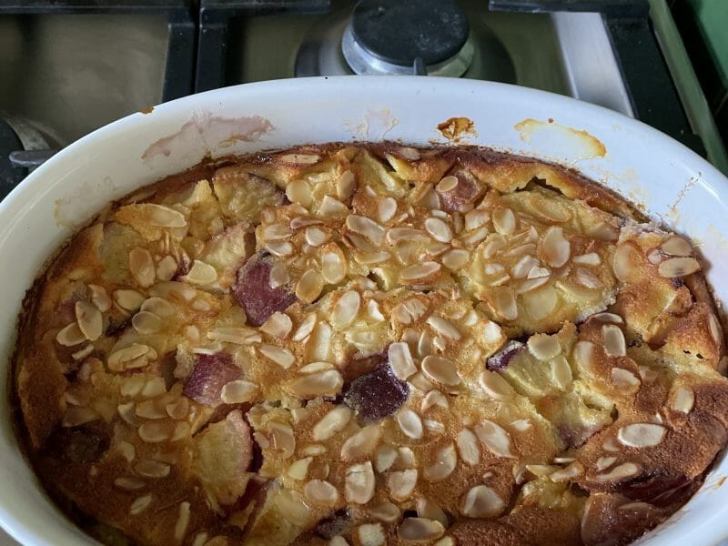 Cliquez pour zoomer ! Clafoutis aux pêches Thermomix par Manuelle