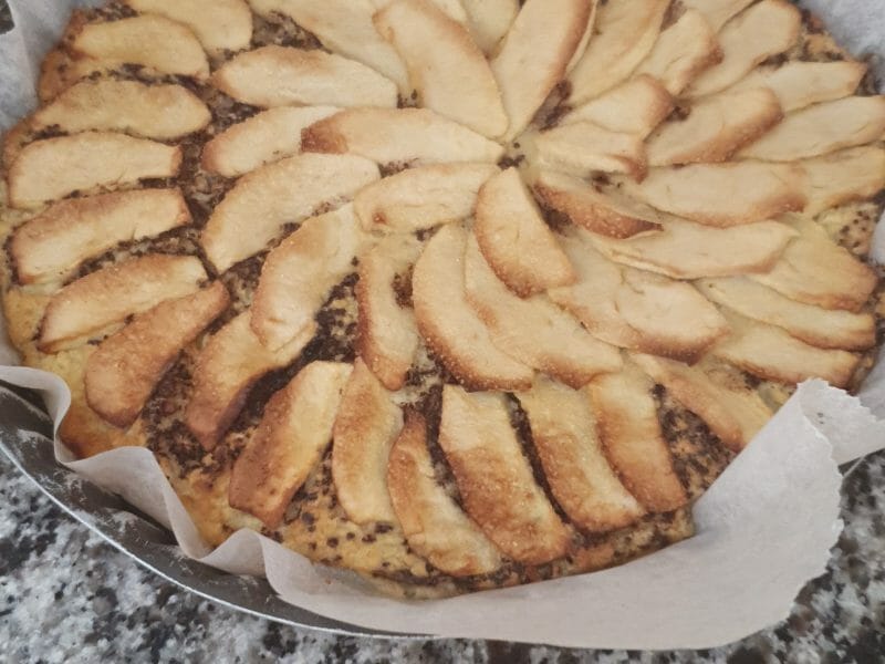 Cliquez pour zoomer ! Tarte aux pommes sans pâte Thermomix par sossi