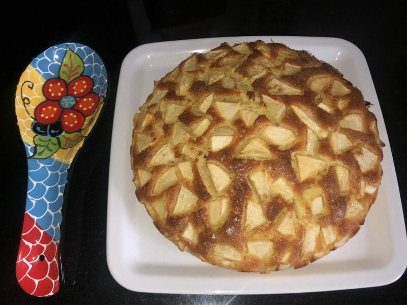 Cliquez pour zoomer ! Gâteau aux pommes et mascarpone Thermomix par Manuela93360