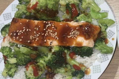 Cliquez pour zoomer ! Saumon laqué aux saveurs asiatiques Thermomix par Chichi