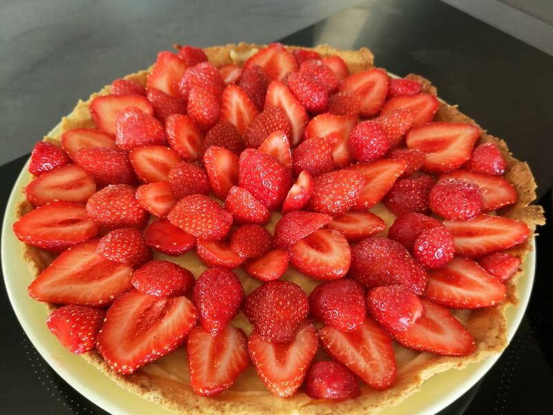 Cliquez pour zoomer ! Tarte aux fraises Thermomix par Delpatalamain