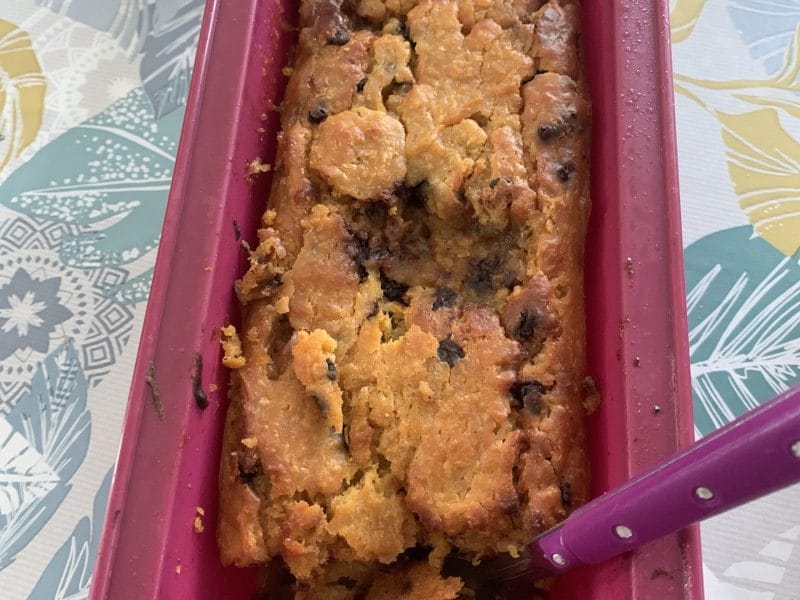 Cliquez pour zoomer ! Cake banane et pépites de chocolat Thermomix par fannyfanny13