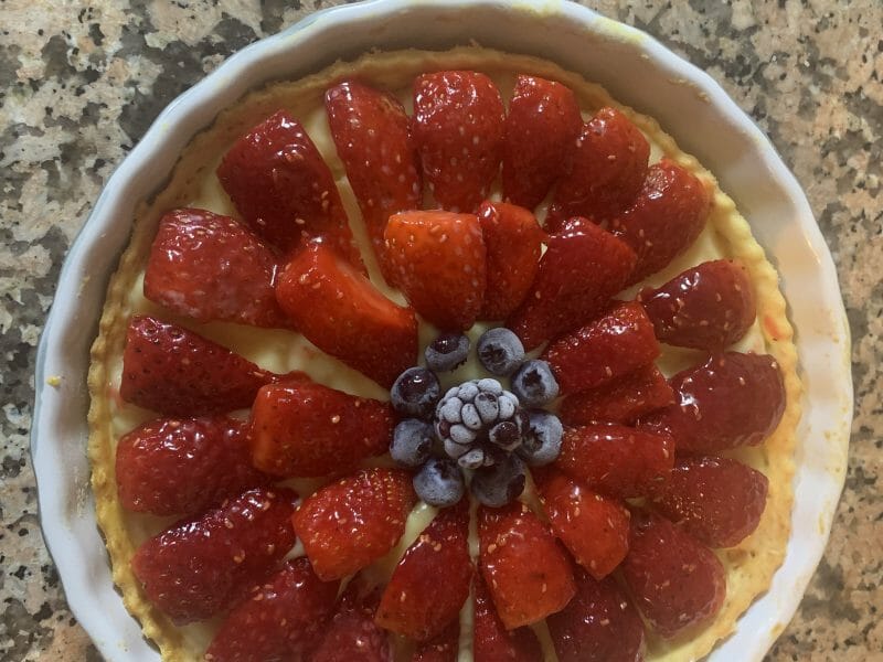 Cliquez pour zoomer ! Tarte aux fraises Thermomix par Ijelale