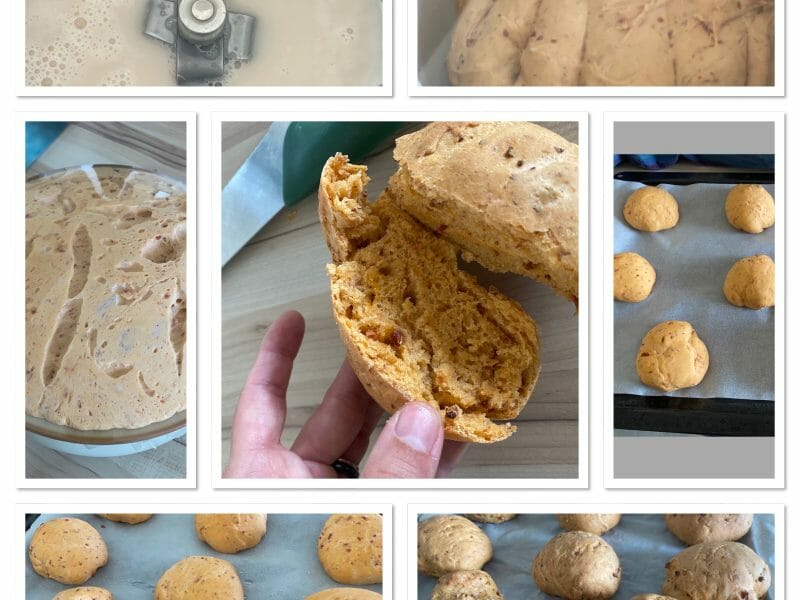 Cliquez pour zoomer ! Petits pains au chorizo Thermomix par Spilabi