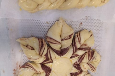 Cliquez pour zoomer ! Brioche étoilée au Nutella Thermomix par moune27