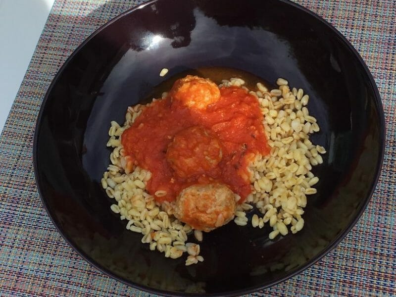 Cliquez pour zoomer ! Boulettes de viandes à la sauce tomate Thermomix par Maria