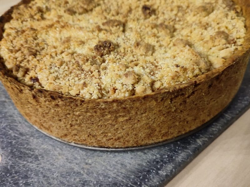 Cliquez pour zoomer ! Tarte aux pommes façon crumble Thermomix par virginie_1561