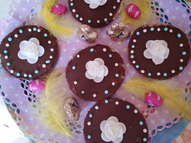 Cliquez pour zoomer ! Tartelettes chocolat et caramel beurre salé Thermomix par elodiep123