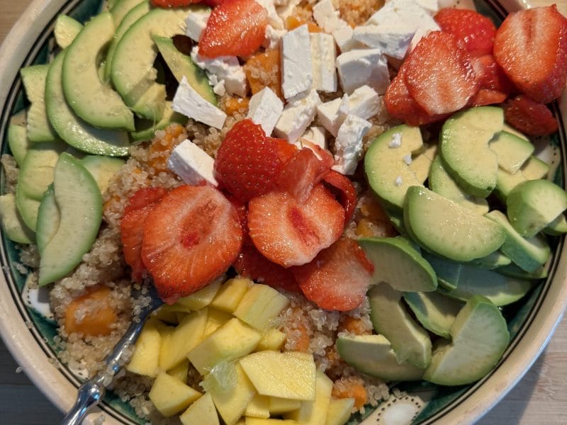 Cliquez pour zoomer ! Salade de quinoa et patate douce Thermomix par @flo@