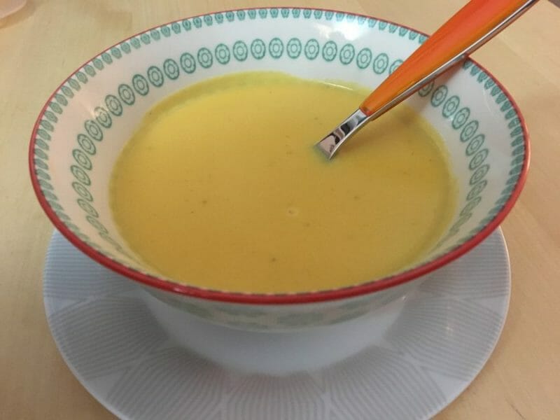 Velouté de patate douce au lait de coco au Thermomix - Cookomix