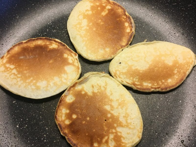 Cliquez pour zoomer ! Pancake myrtilles et pépites de chocolat Thermomix par @flo@