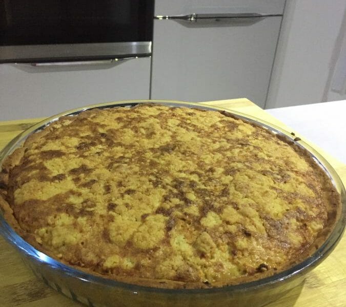 Cliquez pour zoomer ! Tarte aux pommes façon crumble Thermomix par kichou