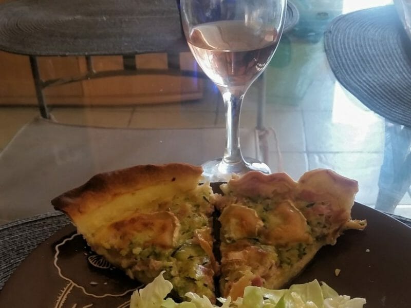 Cliquez pour zoomer ! Tarte courgette, jambon & chèvre Thermomix par Sylvie43