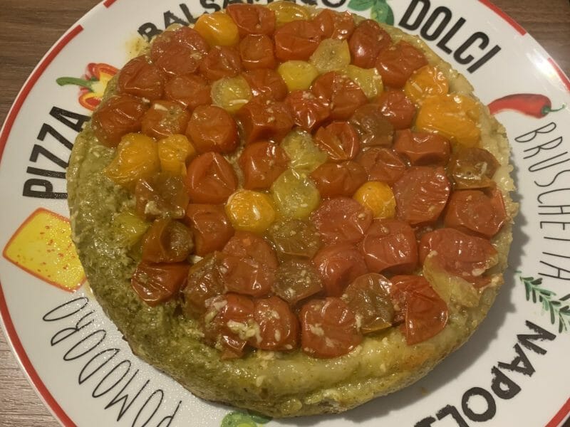 Cliquez pour zoomer ! Tatin de tomates cerises à la tapenade Thermomix par Mymy13