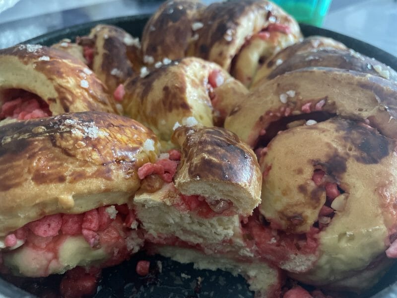 Cliquez pour zoomer ! Brioche aux pralines roses Thermomix par Amandine23