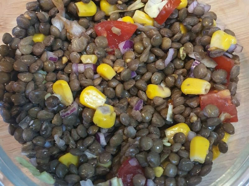 Cliquez pour zoomer ! Salade de lentilles Thermomix par hayatlynxyeyes