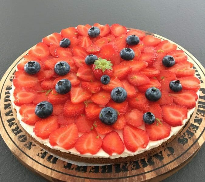 Cliquez pour zoomer ! Tarte aux fraises sans cuisson Thermomix par celinou64122