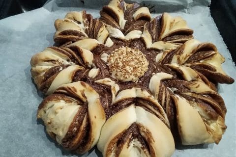 Cliquez pour zoomer ! Brioche étoilée au Nutella Thermomix par chrousti