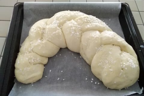 Cliquez pour zoomer ! Brioche tressée à la mie filante Thermomix par chrousti