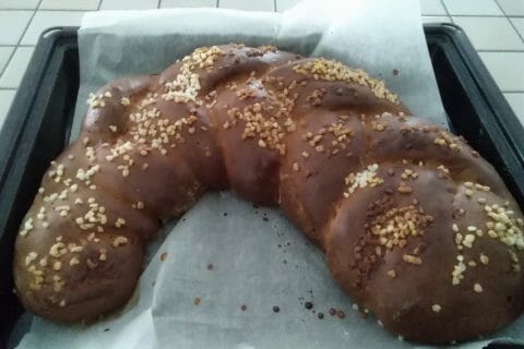 Cliquez pour zoomer ! Brioche tressée à la mie filante Thermomix par chrousti