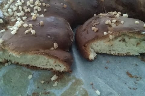 Cliquez pour zoomer ! Brioche tressée à la mie filante Thermomix par chrousti