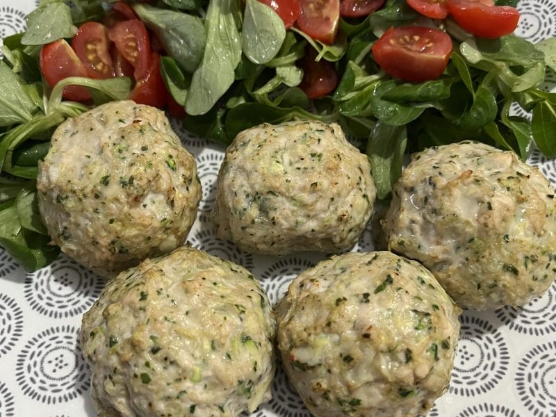 Cliquez pour zoomer ! Boulettes de dinde, courgettes et cumin Thermomix par cathymarc