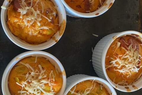 Cliquez pour zoomer ! Clafoutis cancoillotte, poireaux et chorizo Thermomix par Laura_9