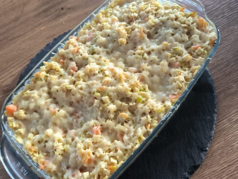 Cliquez pour zoomer ! Gratin de crozets aux courgettes et saumon fumé Thermomix par lau_166