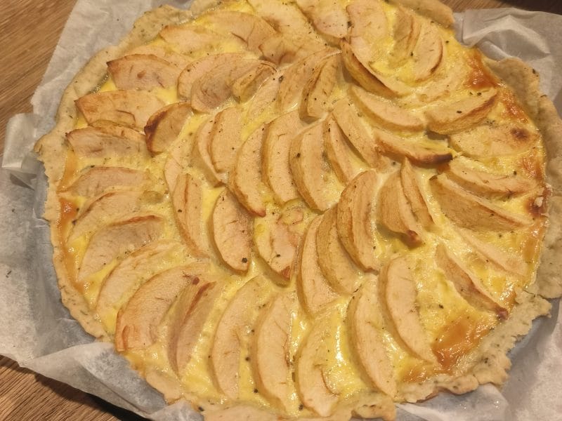 Cliquez pour zoomer ! Tarte au boudin noir et aux pommes Thermomix par lau_166