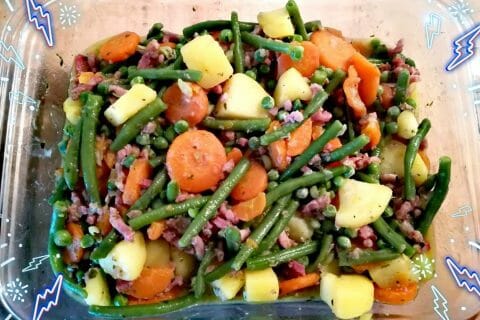 Cliquez pour zoomer ! Jardinière de légumes aux lardons au Thermomix