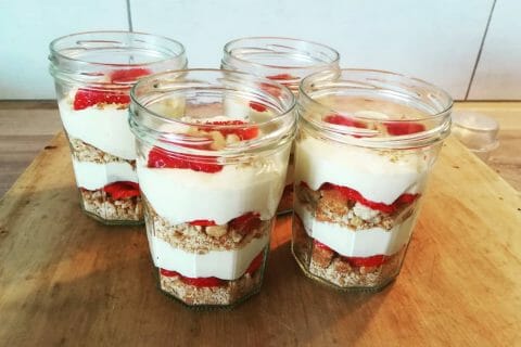 Cliquez pour zoomer ! Tiramisu aux framboises et spéculoos au Thermomix