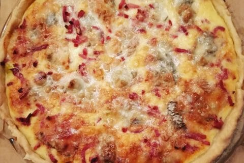 Cliquez pour zoomer ! Flamiche aux poireaux et gorgonzola au Thermomix