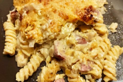 Cliquez pour zoomer ! Tagliatelles à la crème de poireaux au Thermomix