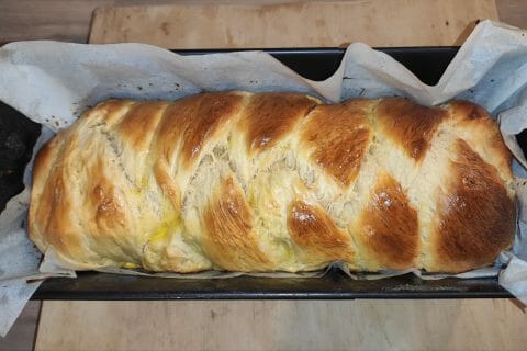 Cliquez pour zoomer ! Brioche tressée à la mie filante au Thermomix