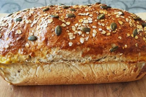 Cliquez pour zoomer ! Pain aux flocons d’avoine et au miel Thermomix par Laeti. 76