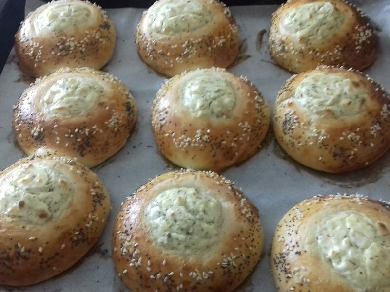 Cliquez pour zoomer ! Poğaça – Petits pains Turcs à la Feta Thermomix par delloul