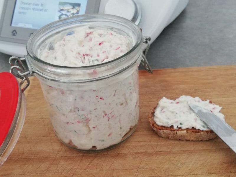 Cliquez pour zoomer ! Rillettes de radis roses au cheese cream Thermomix par Rya