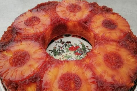 Cliquez pour zoomer ! Gâteau renversé à l’ananas au Thermomix