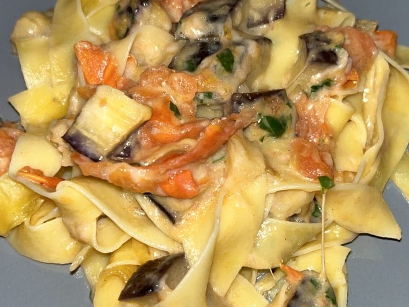 Cliquez pour zoomer ! Gratin de pâtes aux aubergines et tomates cerises Thermomix par jumatt01