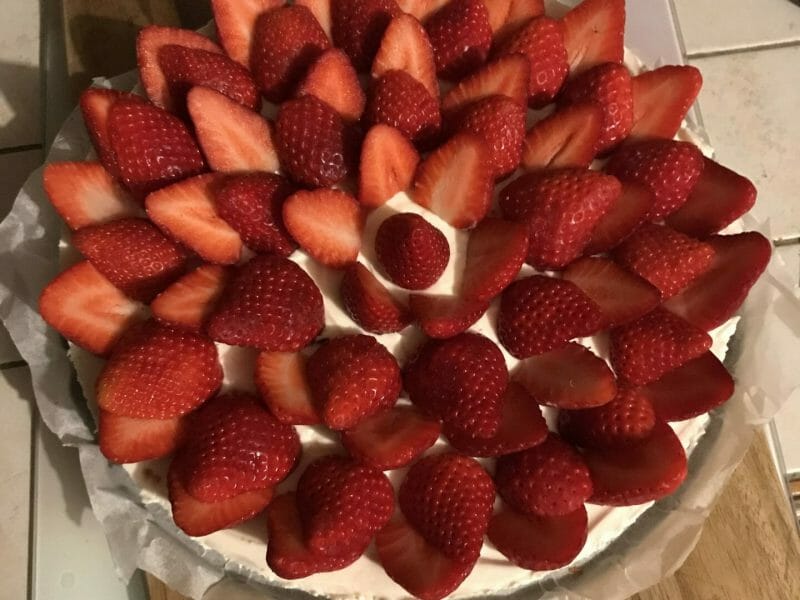 Cliquez pour zoomer ! Tarte aux fraises sans cuisson Thermomix par lea.72